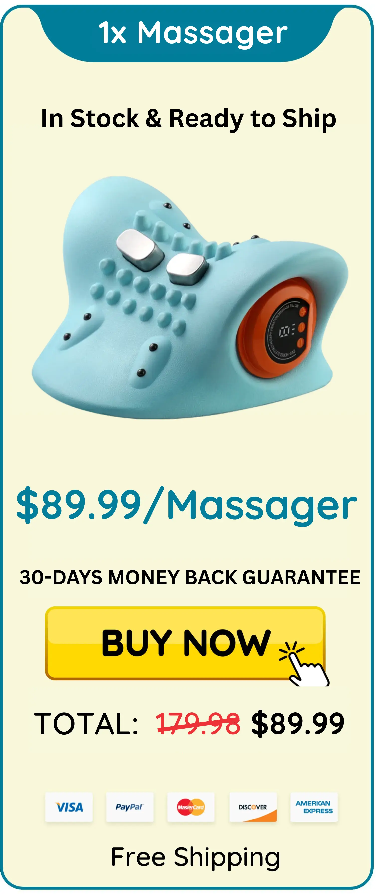 Relaxnecker Neck Massager package 1