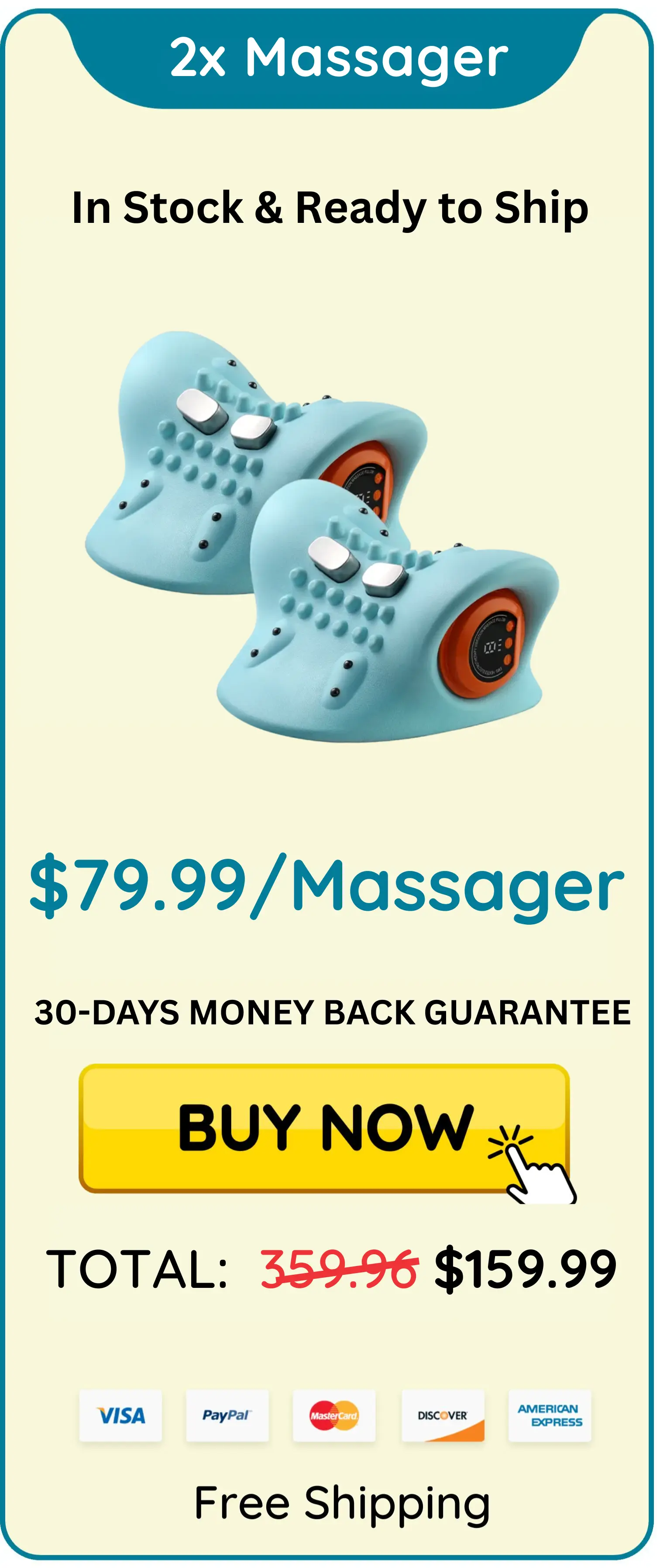 Relaxnecker Neck Massager package 2